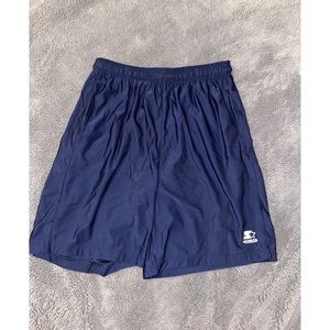 Men’s STARTER navy blue basketball shorts